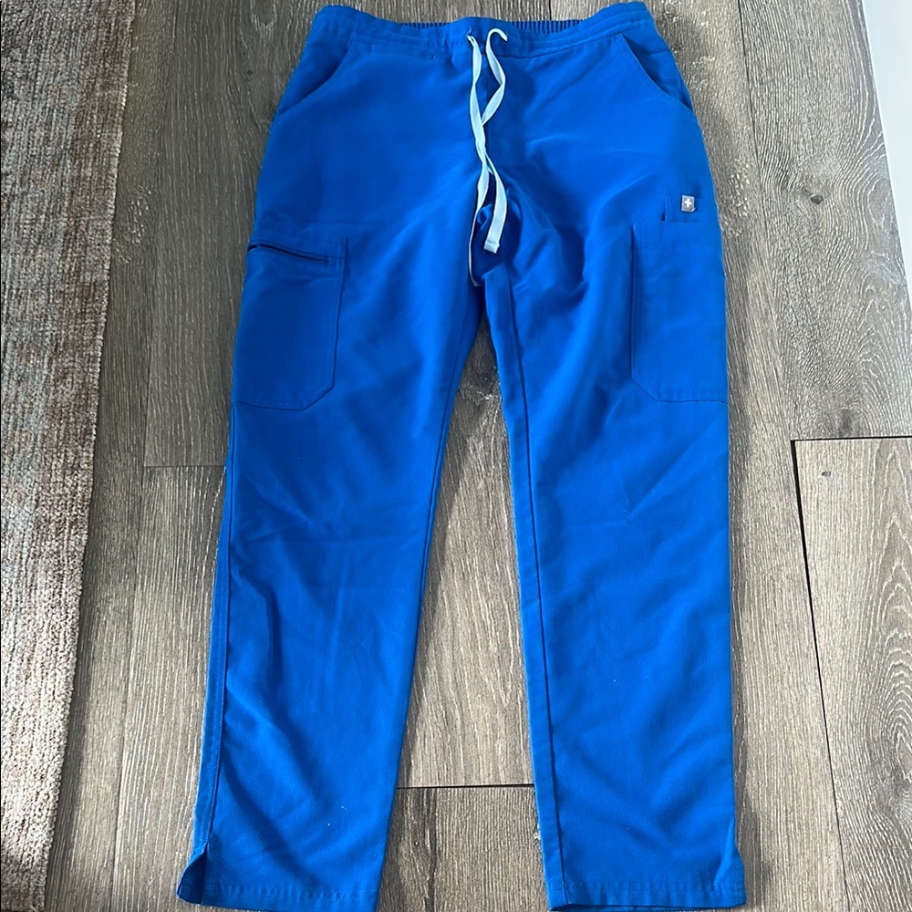 Hola Figs Blue Pants with Drawstring